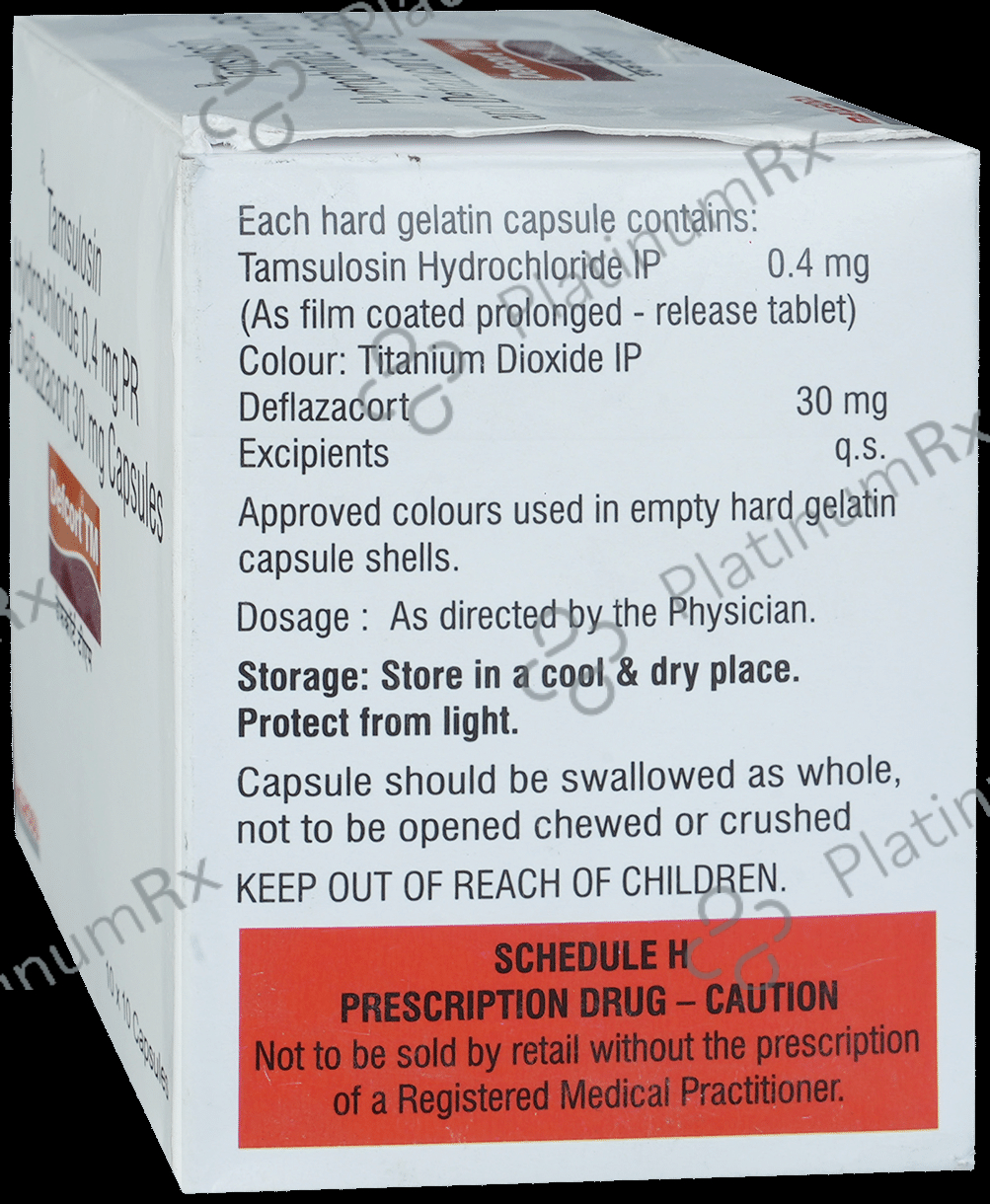 Defcort TM 30/0.4mg Capsule PR 10s
