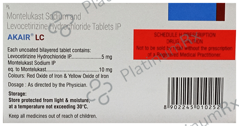 Akair LC Tablet 10 tablets