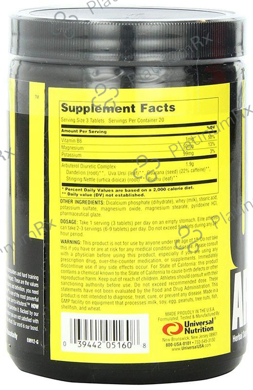 Universal Nutrition Arbuterol Tablet