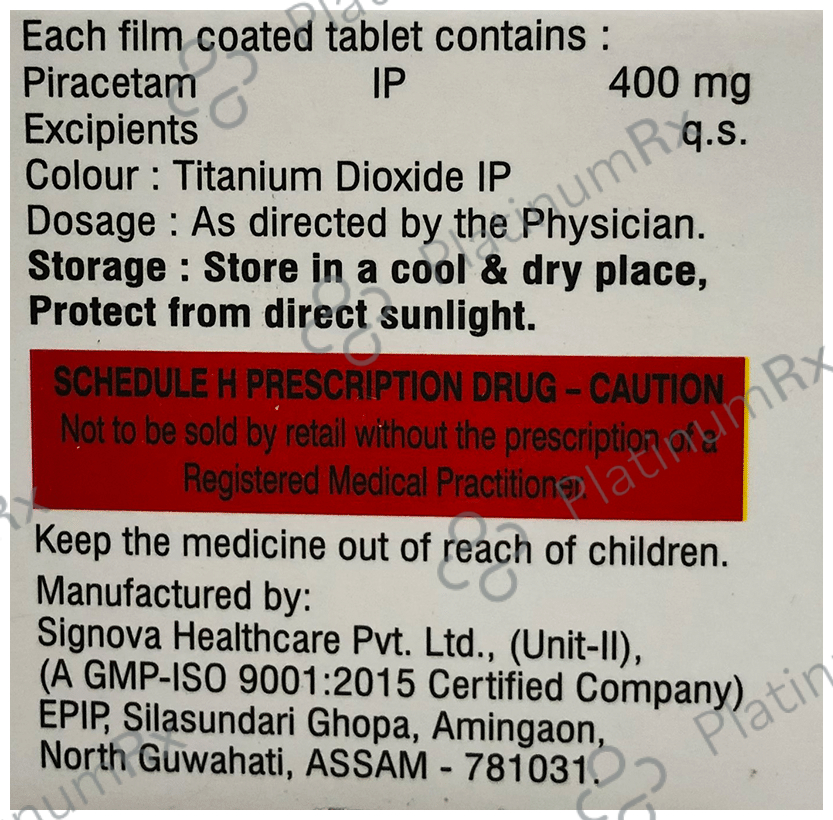 Cognitam 400mg Tablet 10s