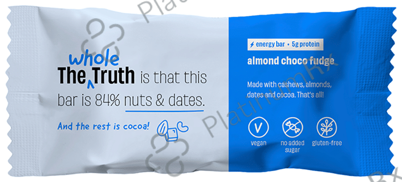 The Whole Truth Vegan Energy Bar (40gm Each) - Almond Choco Fudge