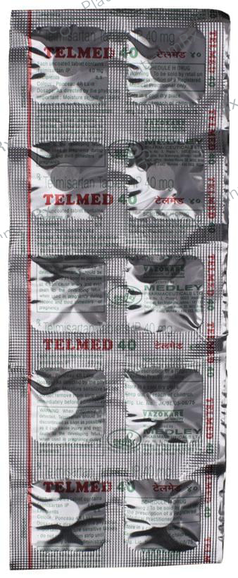 Telmed 40mg Tablet 10s