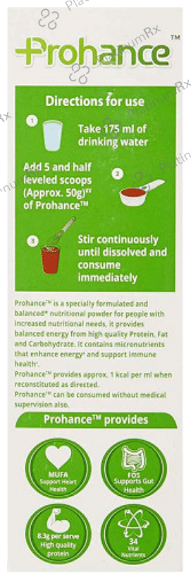Prohance Protein Supplement - Powder for Energy, Immunity & Antioxidant Support - Flavour Chocolate 200 gm