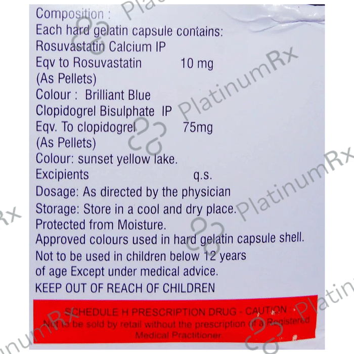 Rosumac CV 10/75mg Capsule 10s