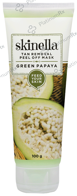 Skinella Tan Removal Peel Off Mask Green Papaya