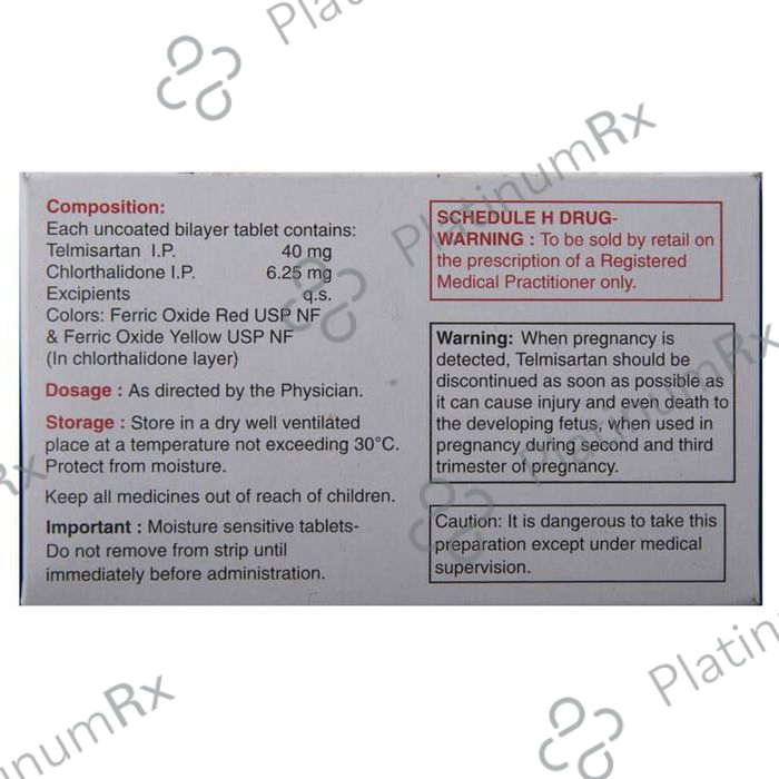 Telma CT 40/6.25mg Tablet 15s
