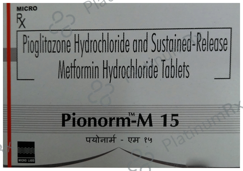 Pionorm M 500/15mg Tablet SR 10s