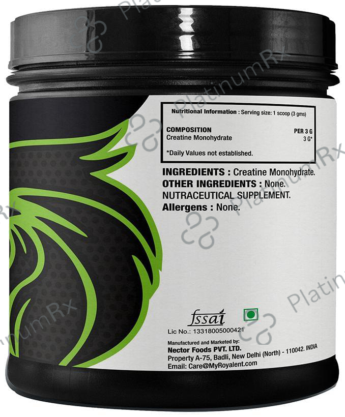 Royalent Storm Creatine Monohydrate Powder Unflavoured