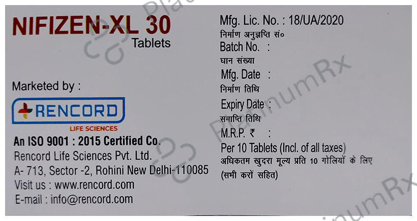 Nifizen-XL 30 Tablet