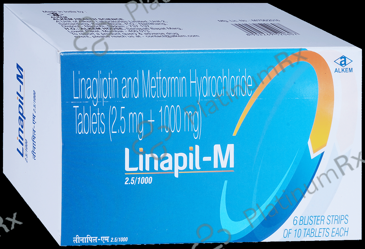 Linapil M 2.5/1000mg Tablet 10s