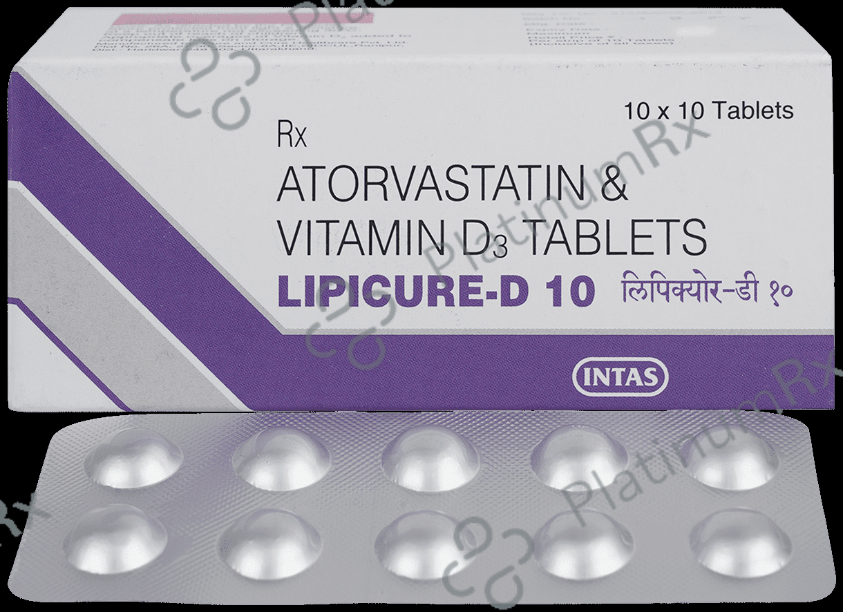 Lipicure D 10/1000IU Tablet 10s