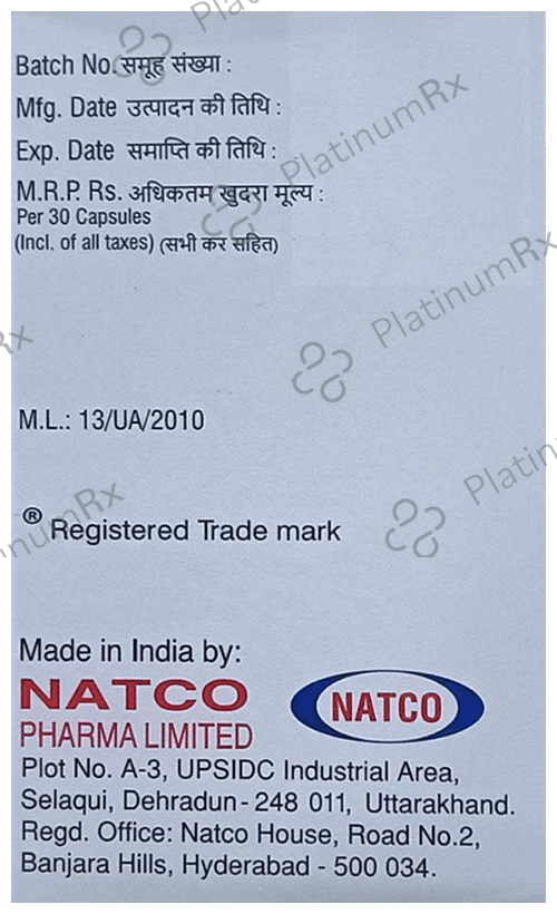 Natclovir 250mg Capsule 30s