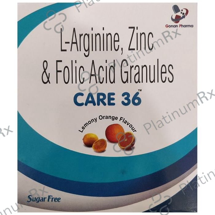 Care 36 Sachet Lemony Orange Sugar Free