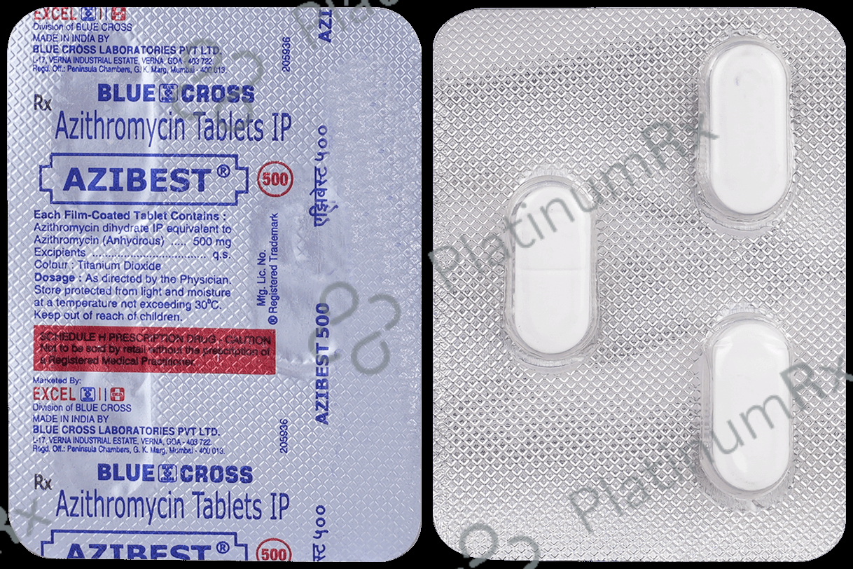 Azibest 500mg Tablet 3 Tablet