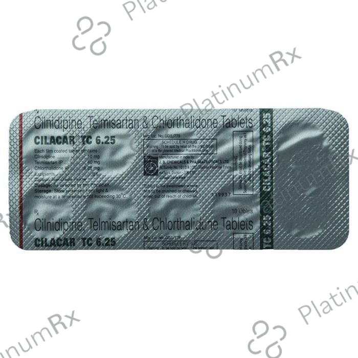 Cilacar TC 6.25/10/40mg Tablet 10s