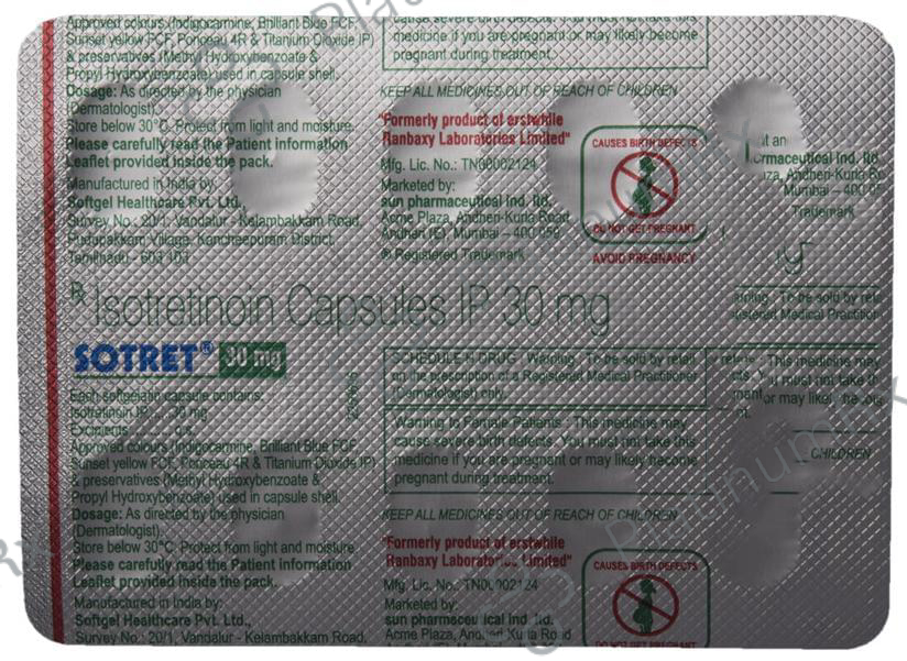 Sotret 30mg Capsule 10s