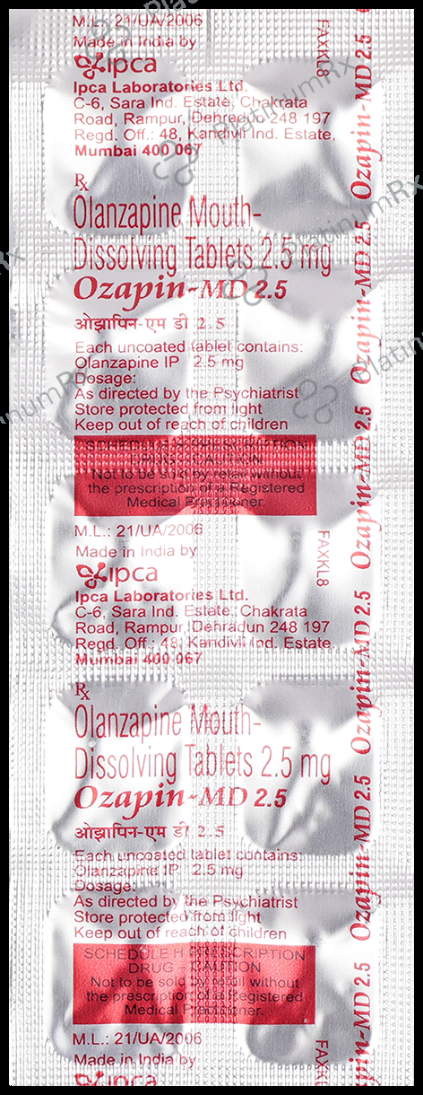Ozapin-MD 2.5 Tablet