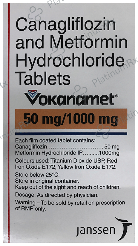 Vokanamet 50mg/1000mg Tablet