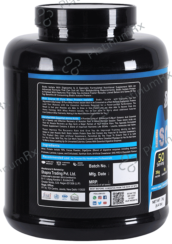 Bodix Isolate Protein Rich Milk Chocolate