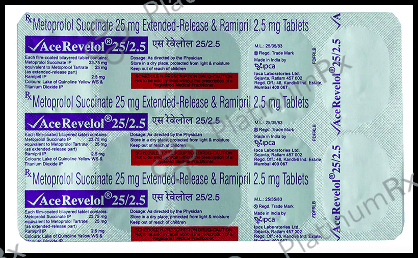 Ace Revelol 25/2.5mg Tablet ER 10s
