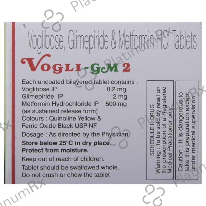 Vogli GM 2/500/0.2mg Tablet 10s