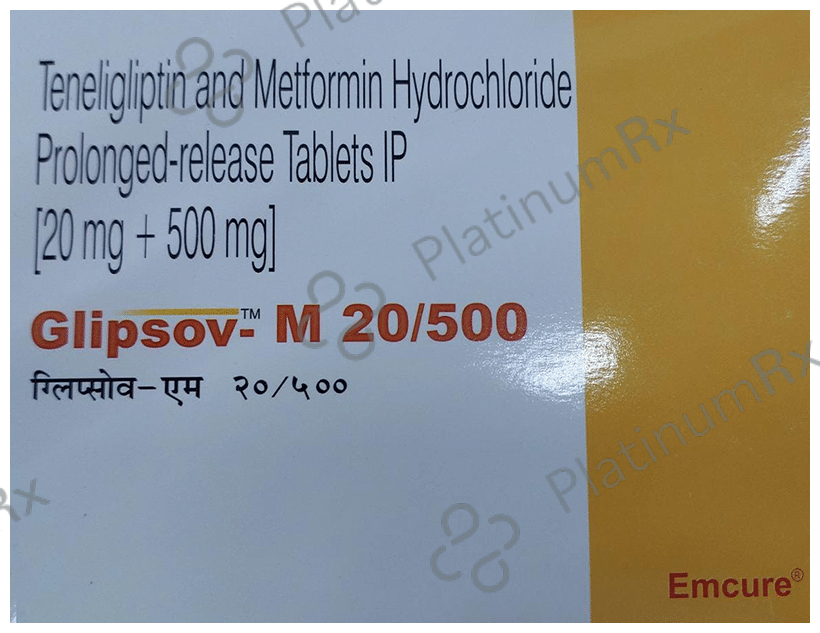 Glipsov M 20/500 Tablet PR