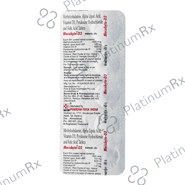 Mecobyte D3 Tablet 10s