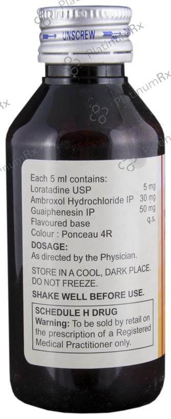 Lorfast AM 30/50/5mg Syrup 100ml