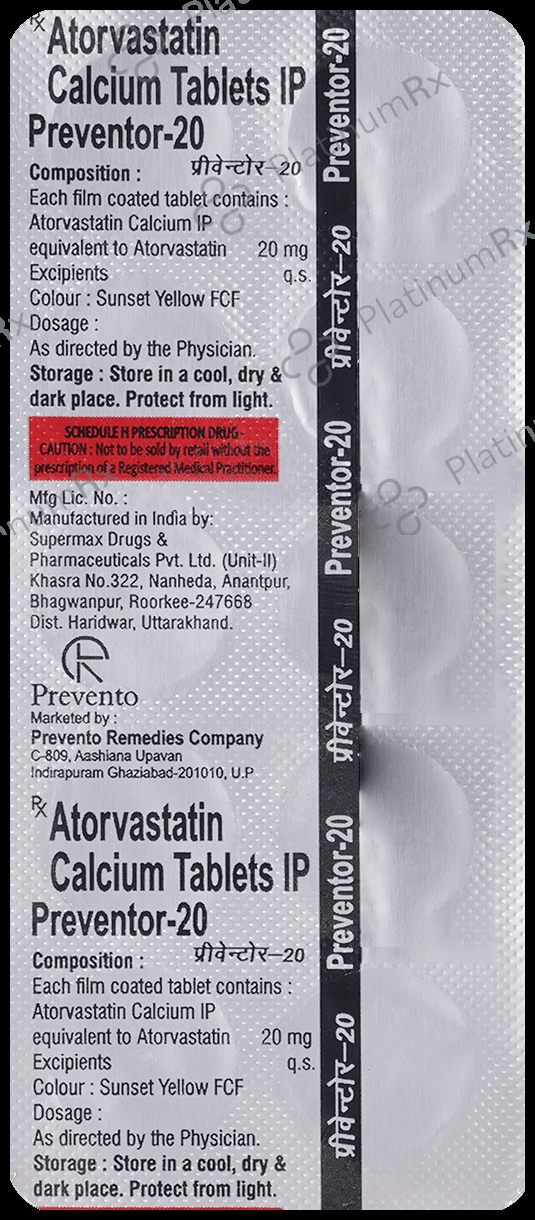 Preventor 20 Tablet