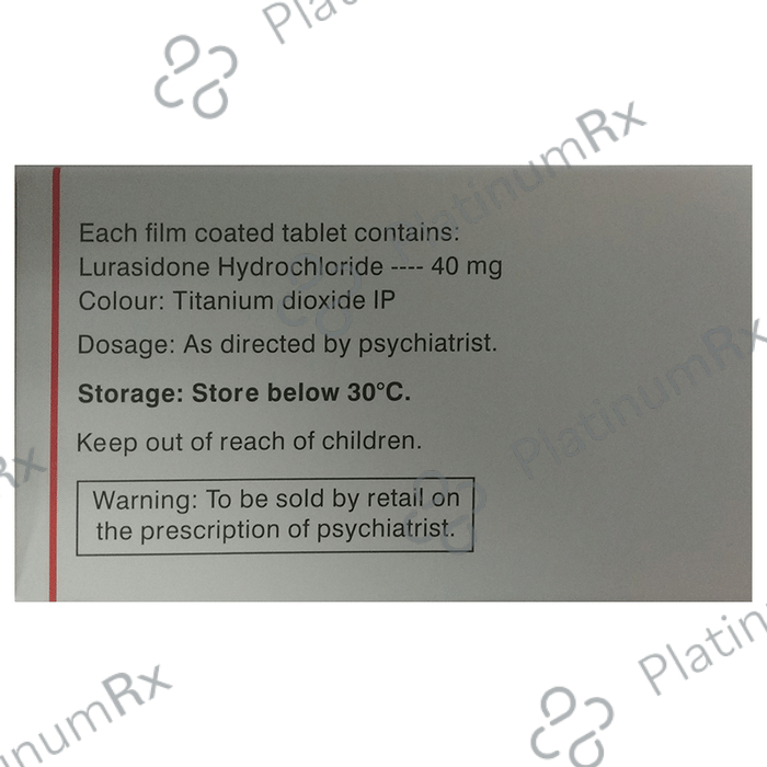 Lurafic 40mg Tablet 10s