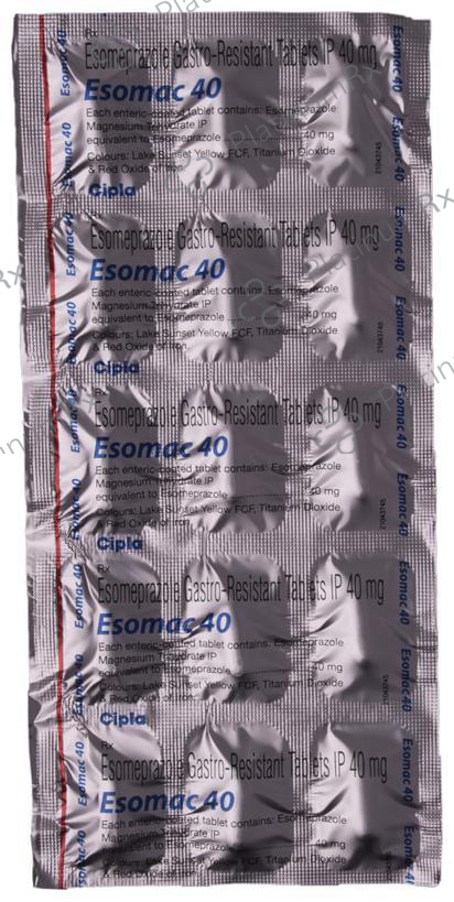 Esomac 40mg Tablet 15s
