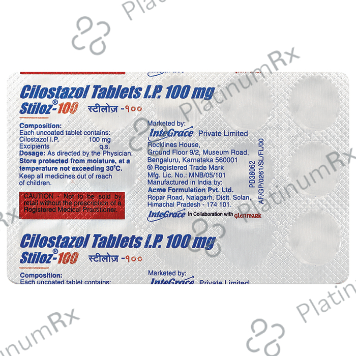 Stiloz 100mg Tablet 15s