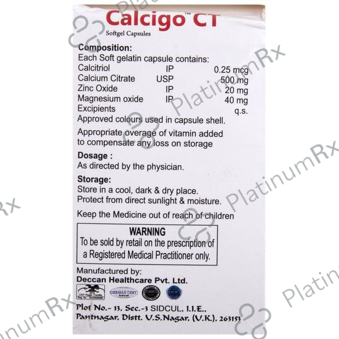 Calcigo CT Softgel Capsules