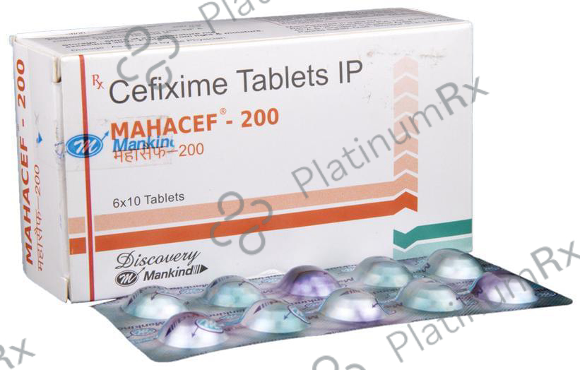 Mahacef 200mg Tablet 10s