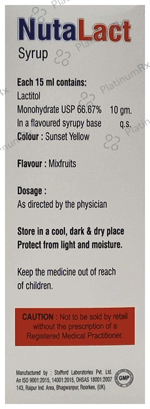 Nutalact Syrup Sugar Free 200ml