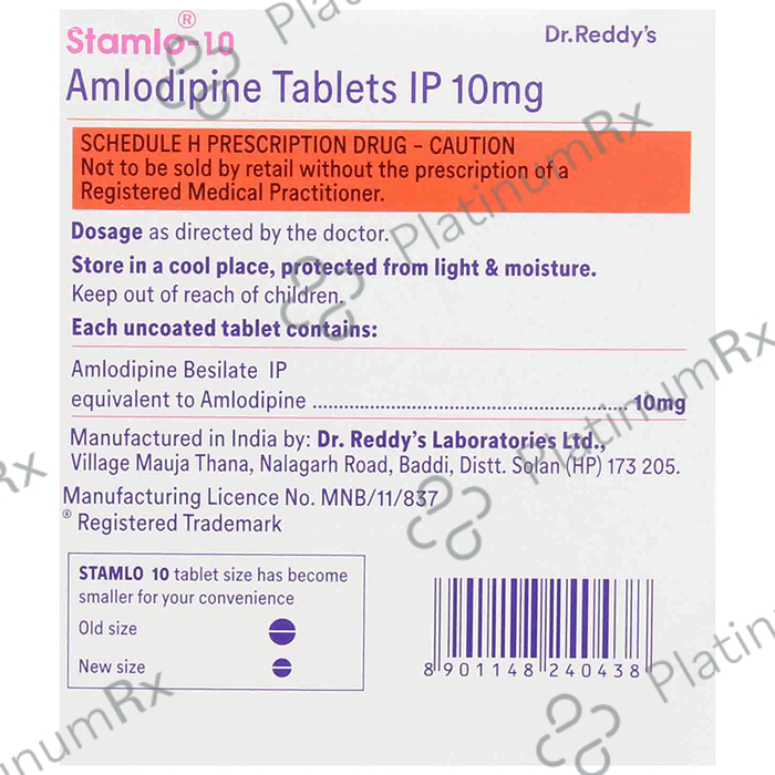 Stamlo 10mg Tablet 30s