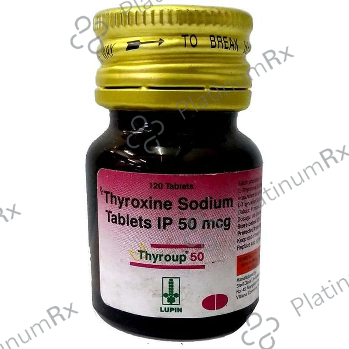 Thyroup 50mcg Tablet 120s