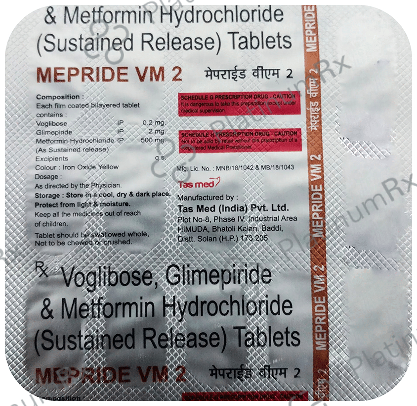 Mepride VM 2 Tablet SR 15s