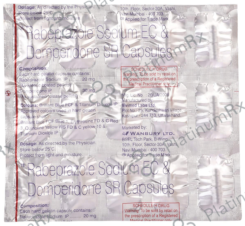 RabiPlus D 30/20mg Capsule PR 15s