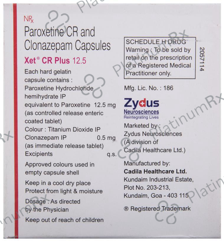 Xet CR Plus 12.5 Capsule