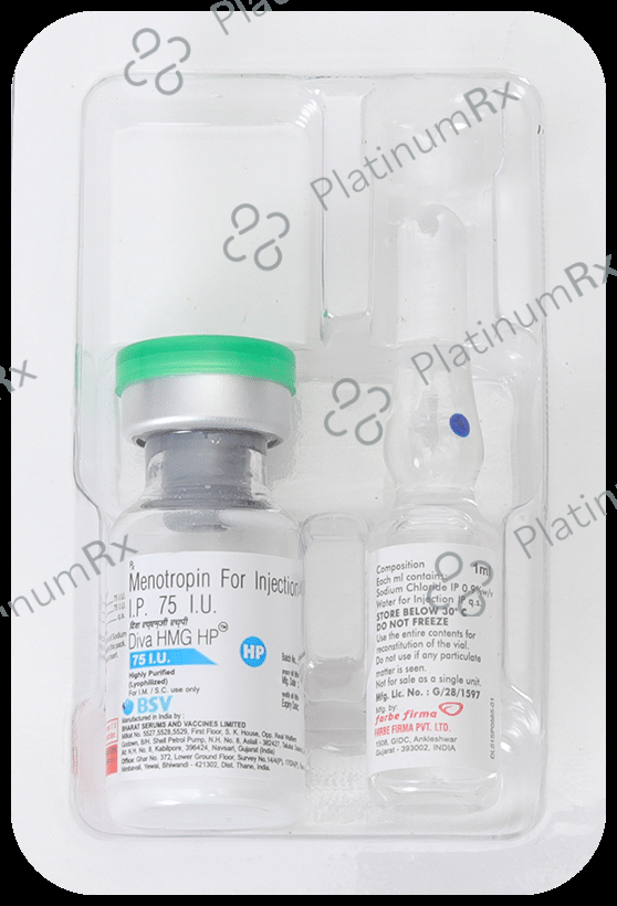 Diva Hmg HP 75IU Injection