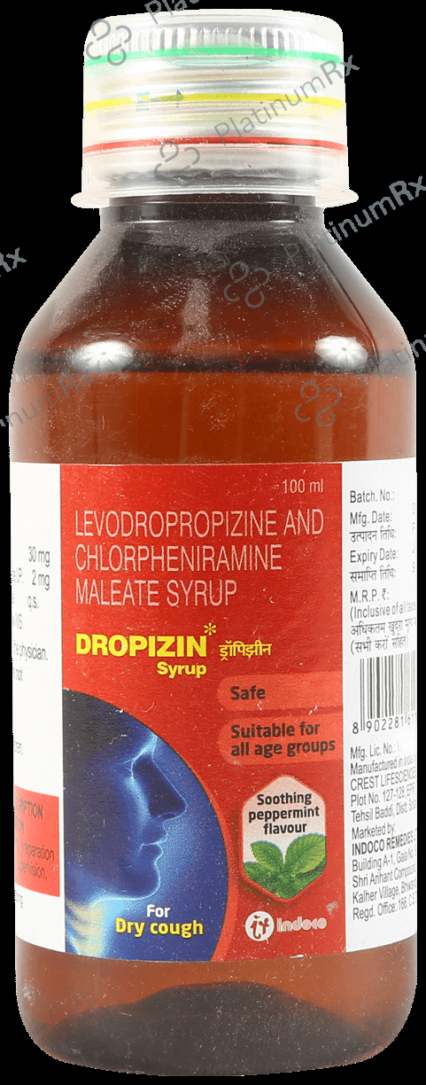 Dropizin 2/30mg Syrup Peppermint 100ml