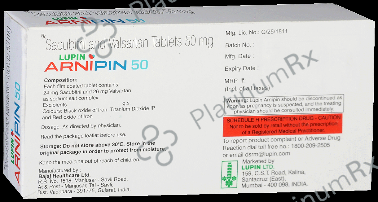 Arnipin 50mg Tablet 14s