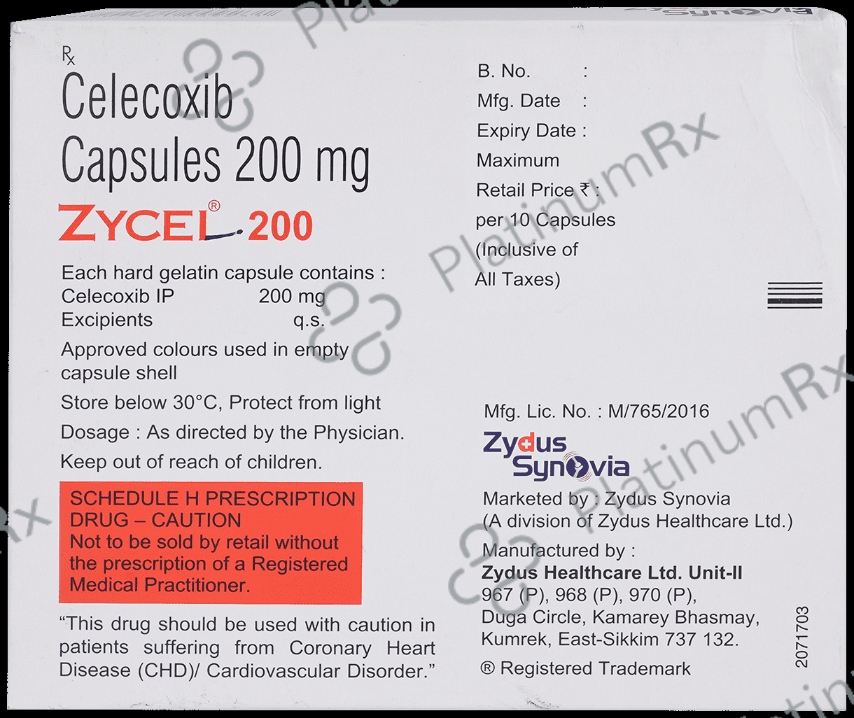 Zycel 200mg Capsule 10s