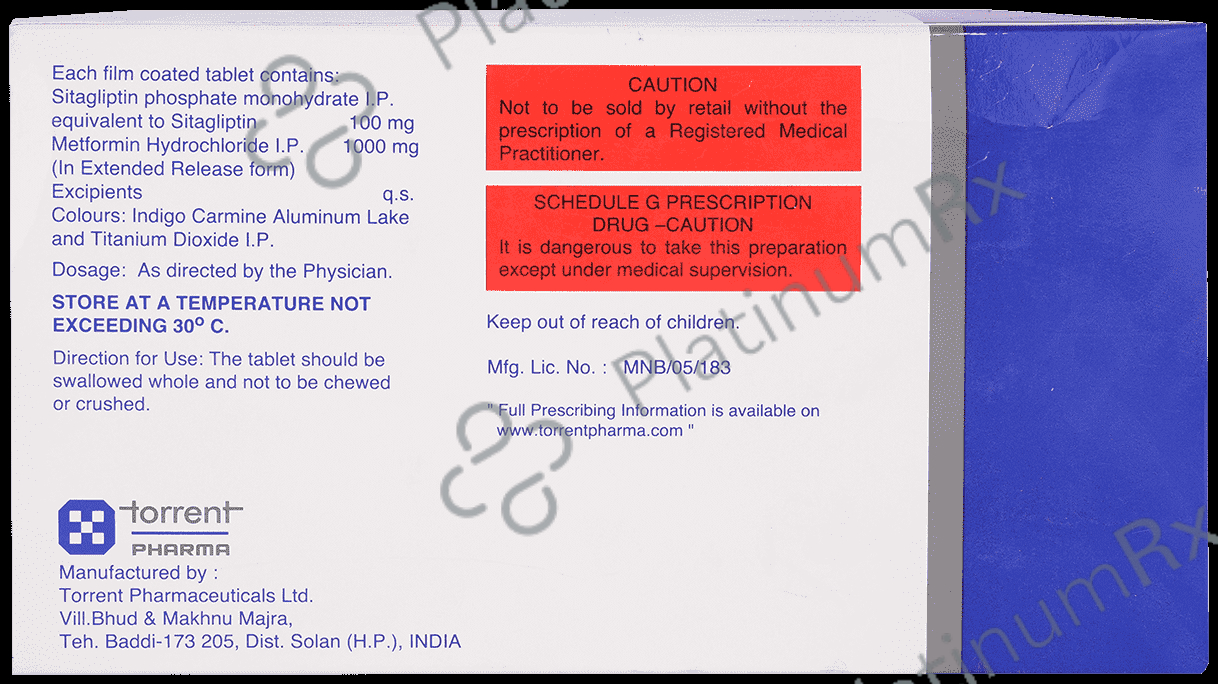 Stalix M XR 100/1000mg Tablet 10s