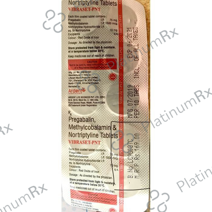 Vibraset PNT 75mg/10mg/1500mcg Tablet
