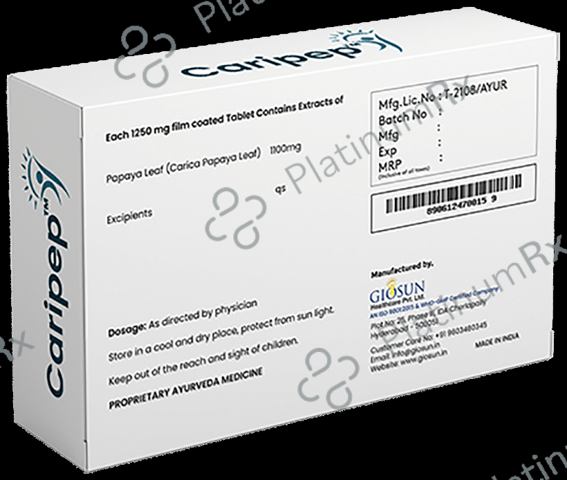 Giosun Caripep Carica Papaya Leaf Extract 1100mg Tablet
