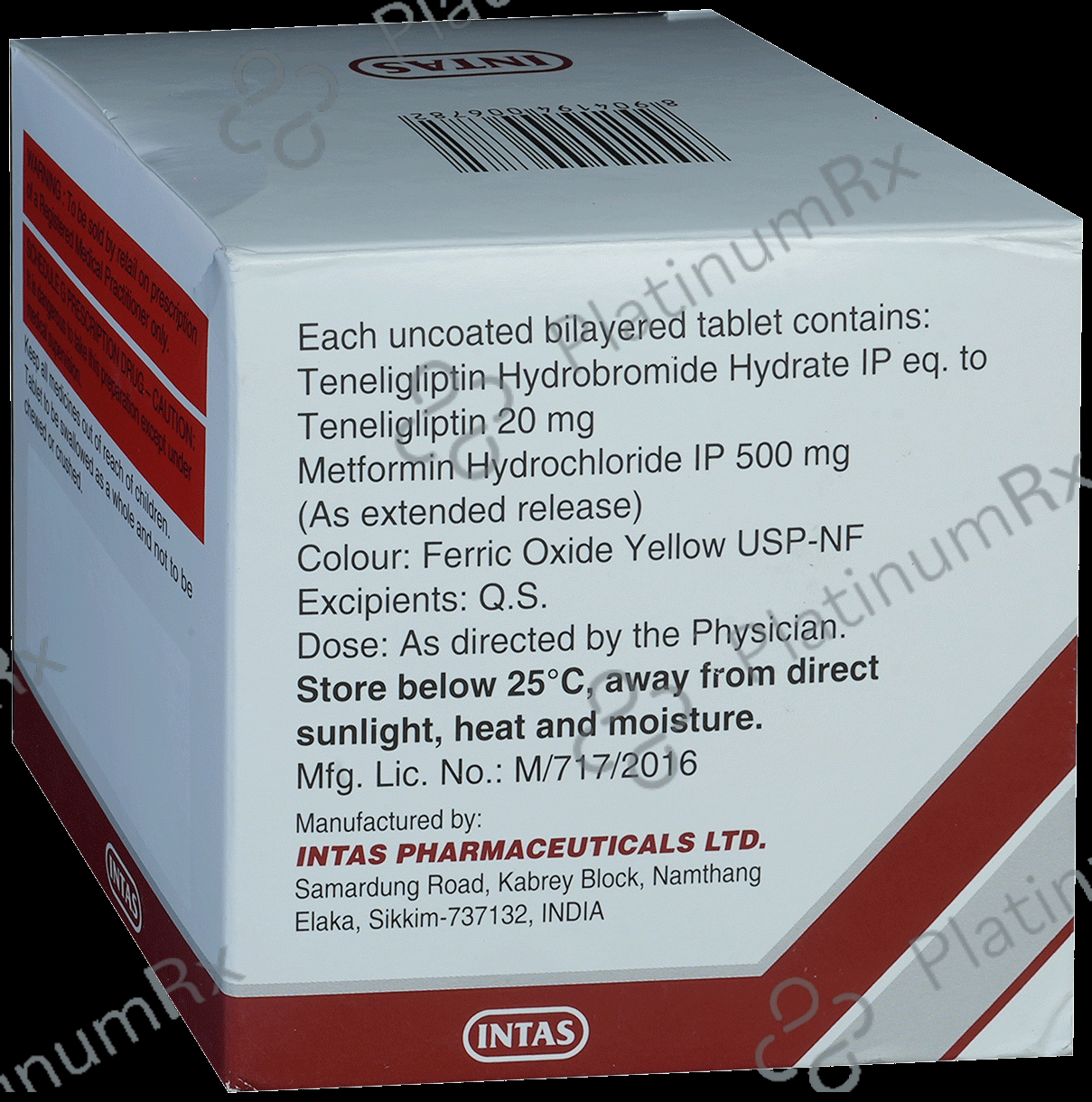 T Glip M 500/20mg Tablet ER 20s