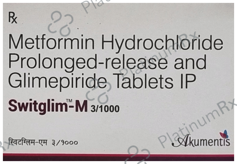 Switglim-M 3mg/1000mg Tablet