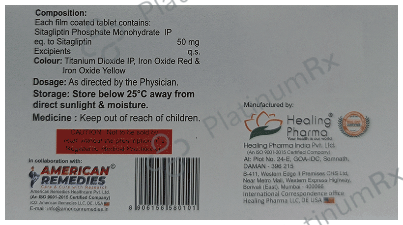 Sitasmart 50 Tablet